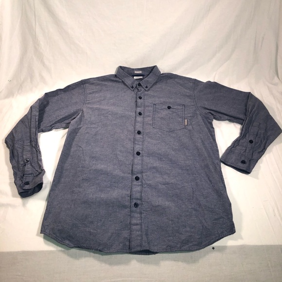 Columbia Other - Men's Columbia Pocket Long Sleeve Casual Button Up Shirt Size Large Blue